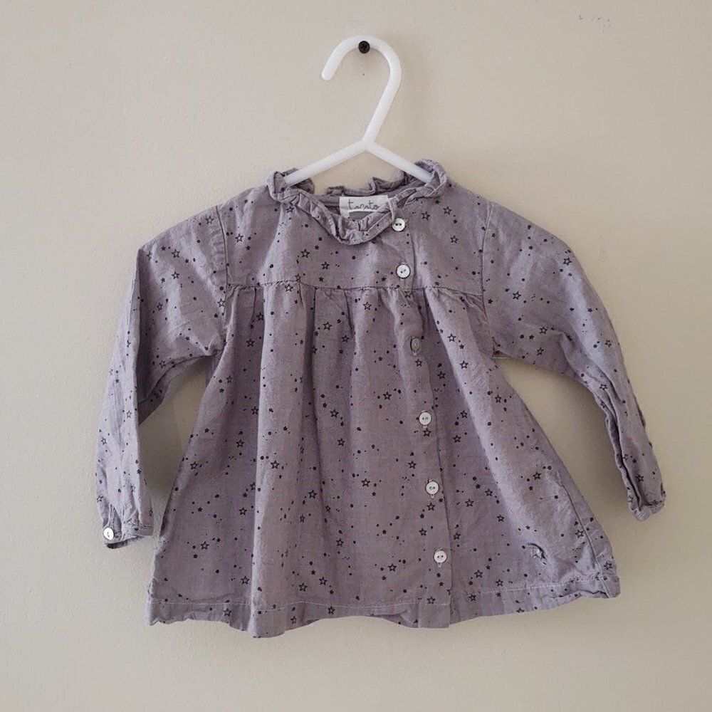 TOCOTO Vintage | Gray Star Blouse